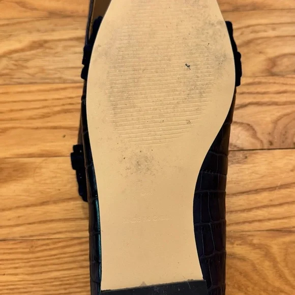 Talbots Navy Stella Knot Flats EUC Sz 8 - Picture 4 of 6